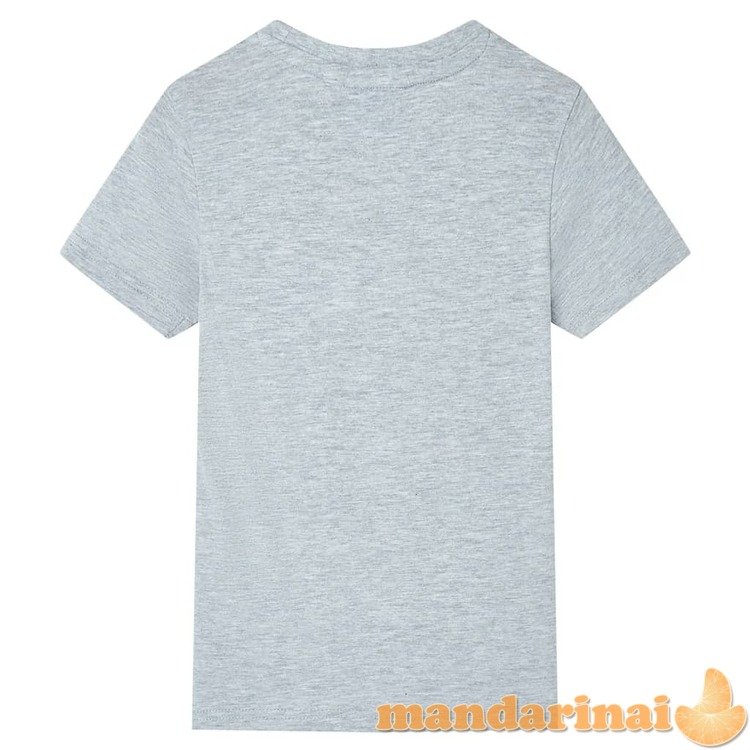 Vaikiški marškinėliai trumpomis rankovėmis, pilkos spalvos, 92 dydžio