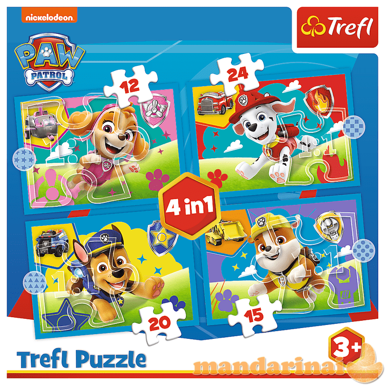 TREFL Puzzle Set 4in1 (12 15 20 24) Paw Patrol