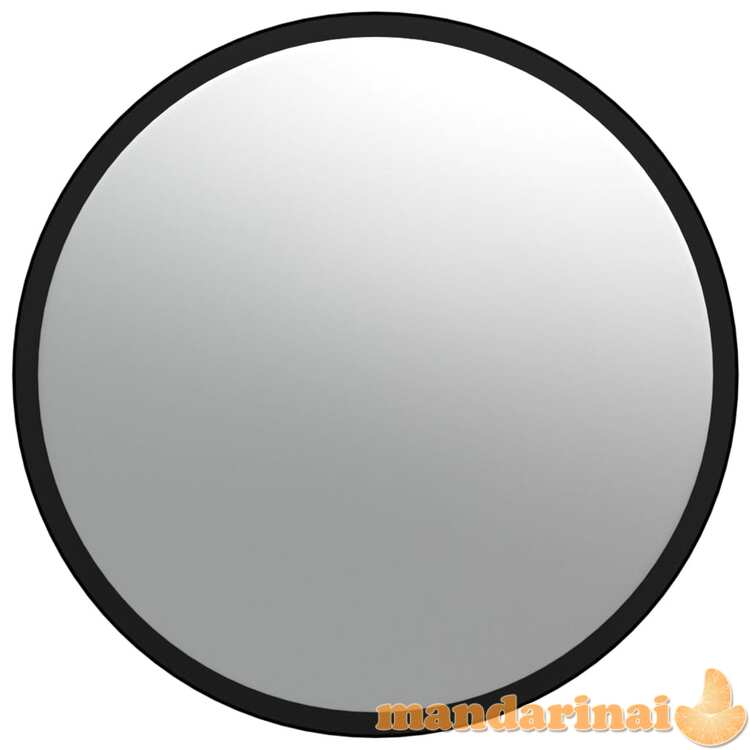 Sferinis kelio/patalpų veidrodis, juodas, 40cm, akrilas