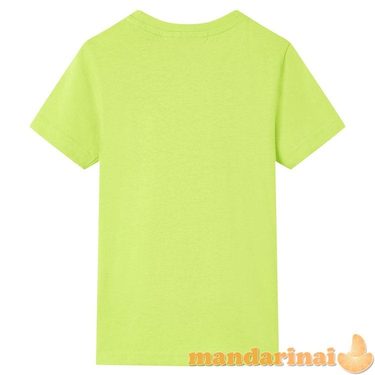 Vaikiški marškinėliai, laimo spalvos, 104 dydžio