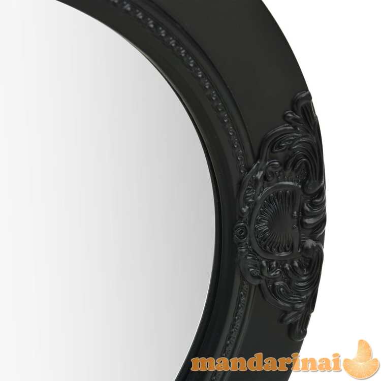 Sieninis veidrodis, juodos spalvos, 50cm, barokinio stiliaus