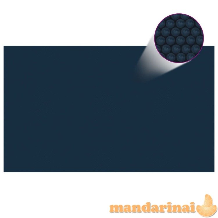 Saulę sugerianti baseino plėvelė, juoda/mėlyna, 500x300cm, pe