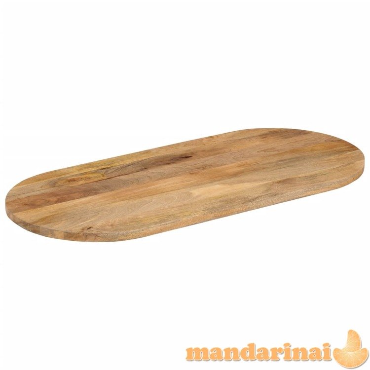 Stalviršis, 140x50x3,8cm, mango medienos masyvas, ovalo formos