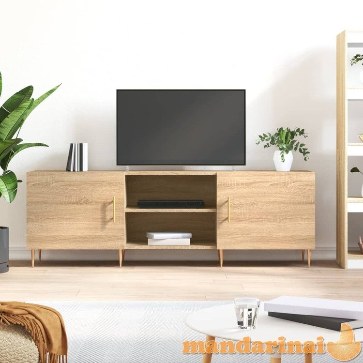 Televizoriaus spintelė, sonoma ąžuolo, 150x30x50cm, mediena
