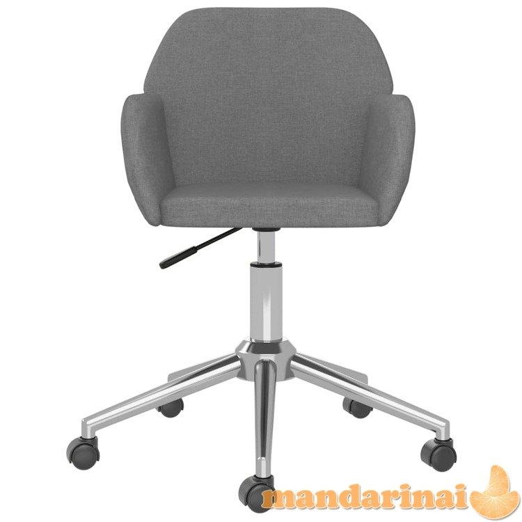 Pasukama biuro kėdė, šviesiai pilkos spalvos, audinys