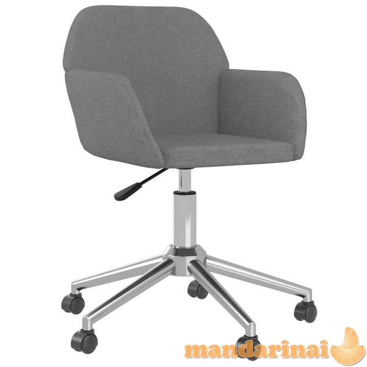 Pasukama biuro kėdė, šviesiai pilkos spalvos, audinys