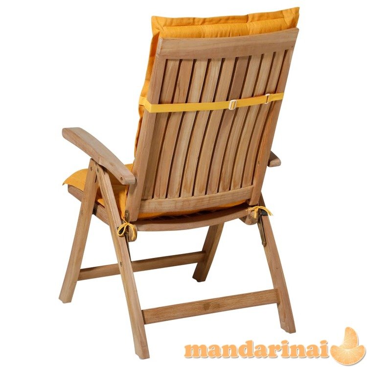 Madison pagalvėlė kėdei su aukštu atlošu panama, auksinė, 123x50cm