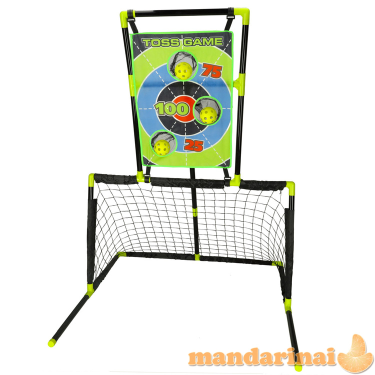 Sportinis rinkinys 6in1 vartų krepšys lauko ritulio kamuolio skydas 1