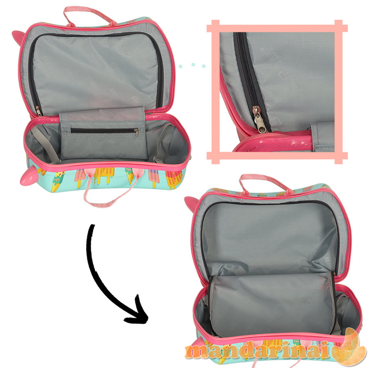 Vaikiškas kelioninis dėklas ant ratų ledai 3