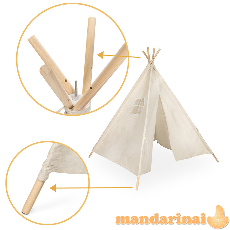 Indiško namo palapinė vaikams Tipi Wigwam 135cm 4