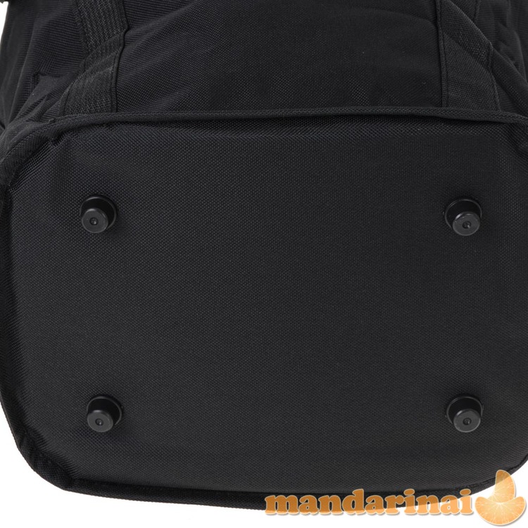 Dviračio krepšelio priekinis dangtelis sulankstomas spragtelėjimas juodas 3