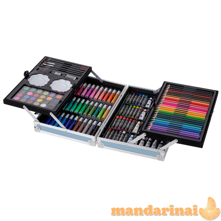 Dažų meno rinkinys lagamine 145el mėlynas 1