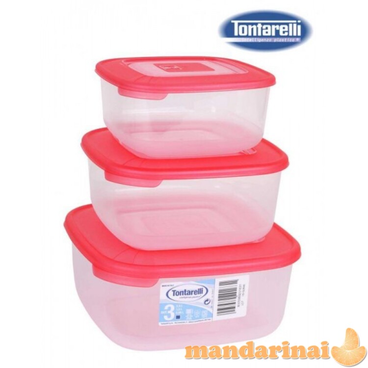 Indelių plast. rinkinys 3vnt 1/1.5/2.5L FAMILY