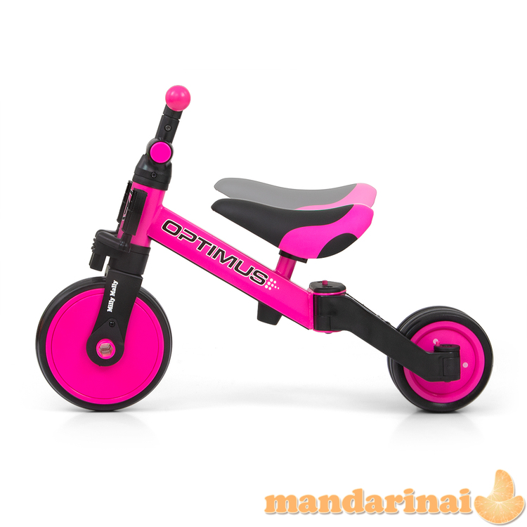 Milly Mally Ride On – dviratis 3in1 OPTIMUS Pink