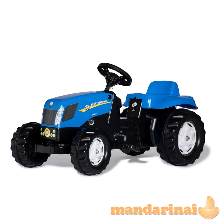Rolly Toys 013074 Rolly Kid New Holland žemės ūkio traktorius su priekaba