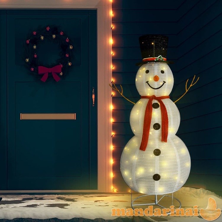 Kalėdų dekoracija sniego senis, 180cm, prabangus audinys, led