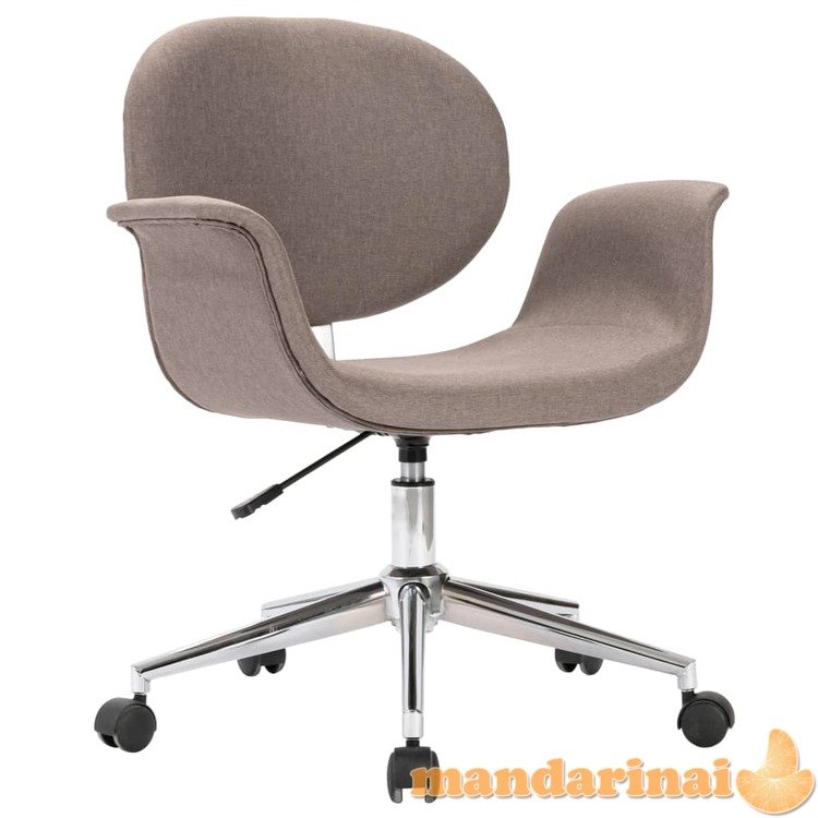 Pasukama biuro kėdė, taupe spalvos, audinys (287396)