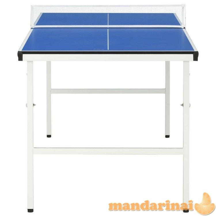 Stalo teniso stalas su tinklu, mėlynas, 152x76x66cm, 5 pėdų