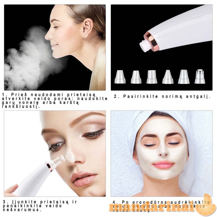 Veido odos ir porų valymo prietaisas 3