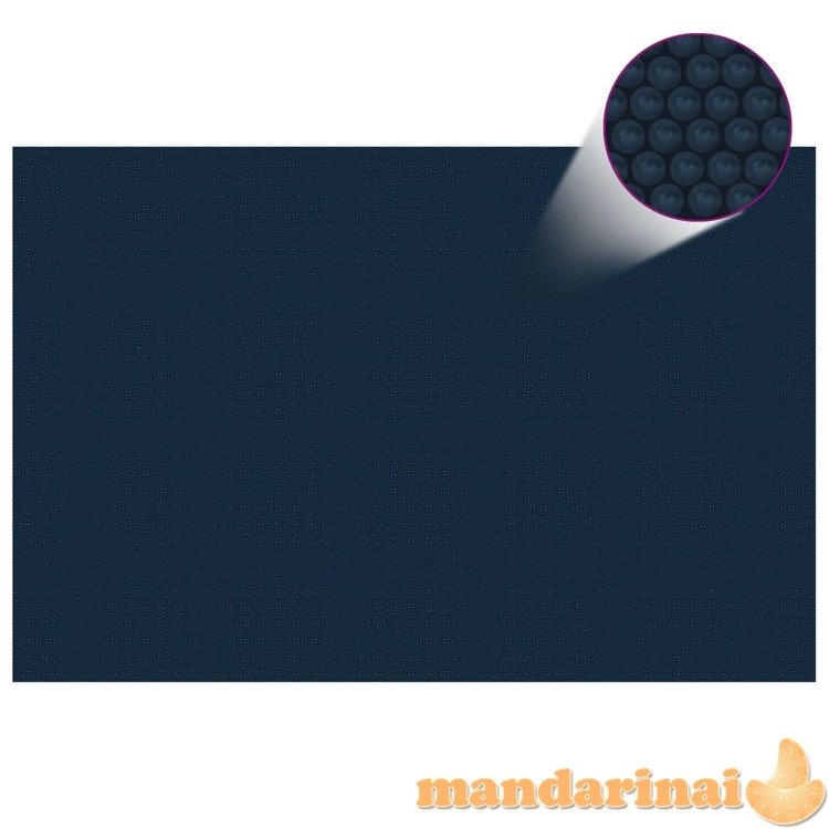 Saulę sugerianti baseino plėvelė, juoda/mėlyna, 300x200cm, pe