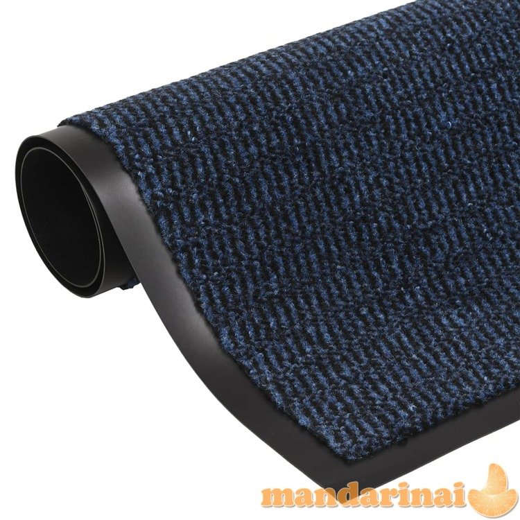 Durų kilimėlis, mėlynos spalvos, 60x180cm, kuokštuotas