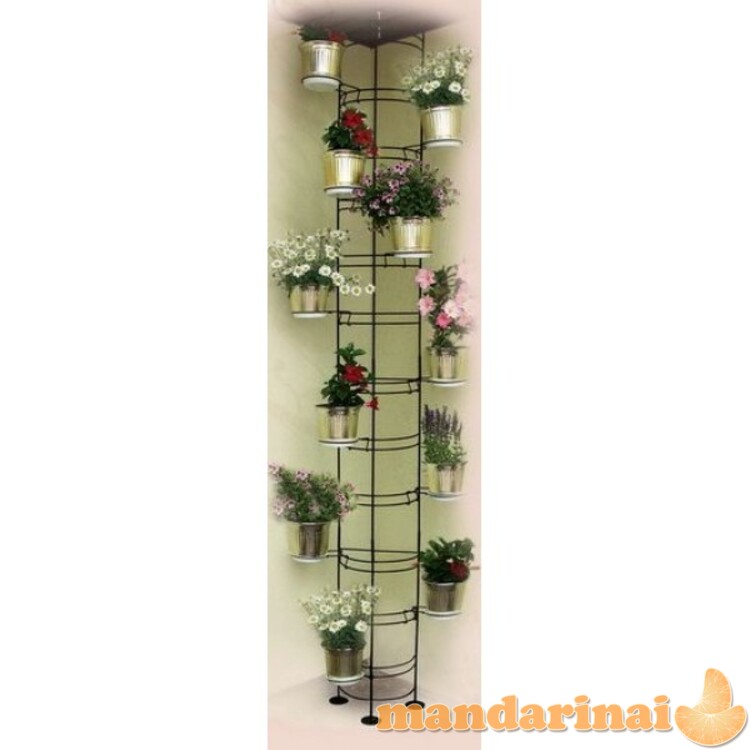 Stovas gėlėms 250*30cm iki lubų juodas