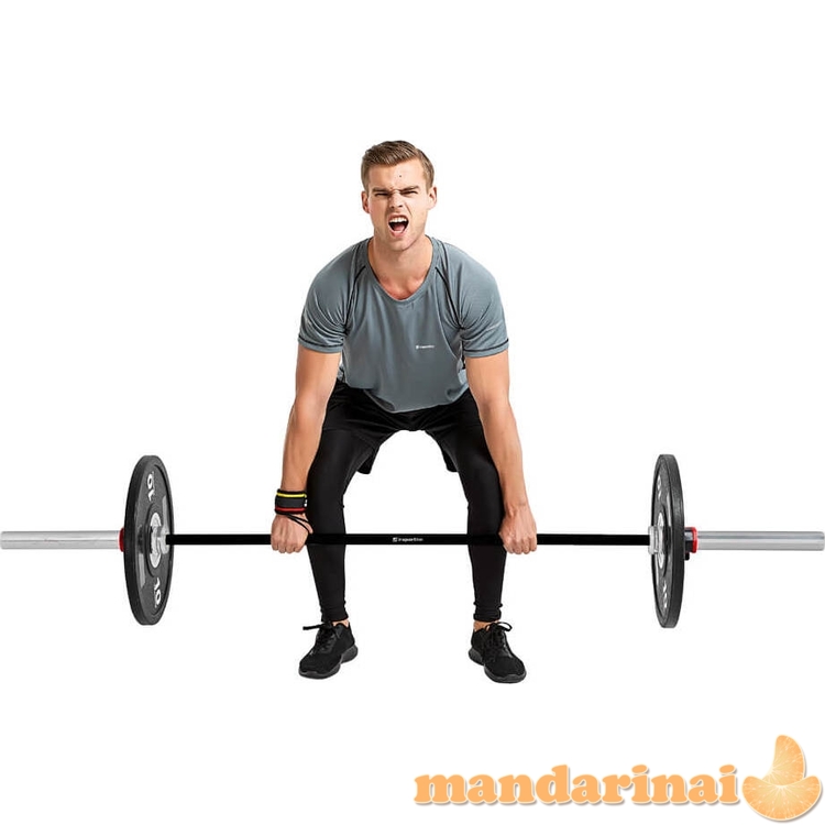 50 mm olimpinis grifas su guoliais tinkamas mėtymui 220 cm (apkrova iki 450 kg) inSPORTline OB-86 MTBH4