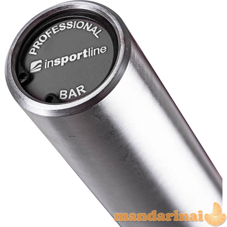 50 mm olimpinis grifas su guoliais tinkamas mėtymui 220 cm (apkrova iki 450 kg) inSPORTline OB-86 MTBH4