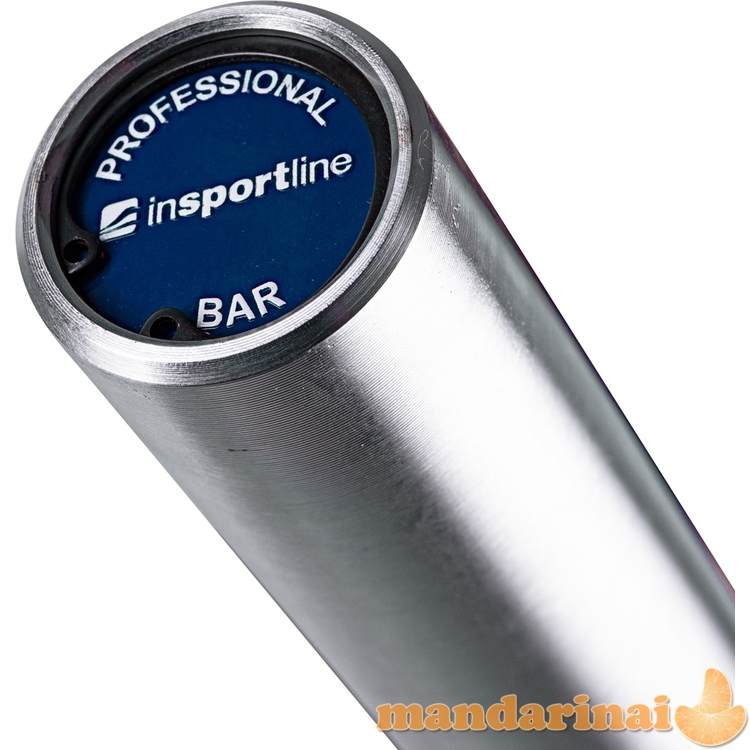 50mm olimpinis grifas su guoliais tinkamas mėtymui 220cm (apkrova iki 675kg) inSPORTline OB-86 MH6