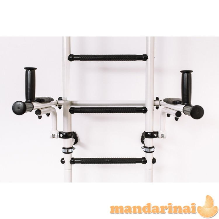 Sporto kompleksas (gimnastikos sienelė) SANRO S10 balta-juoda, 222x41cm