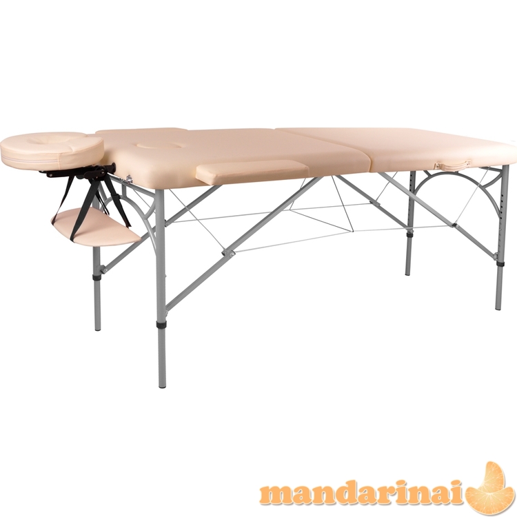 Aliumininis sulankstomas masažo stalas 2 dalių inSPORTline Tamati 