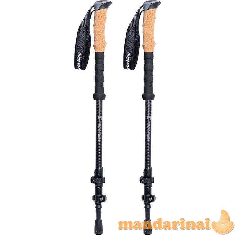 3-Piece Carbon Trekking Poles inSPORTline Portello