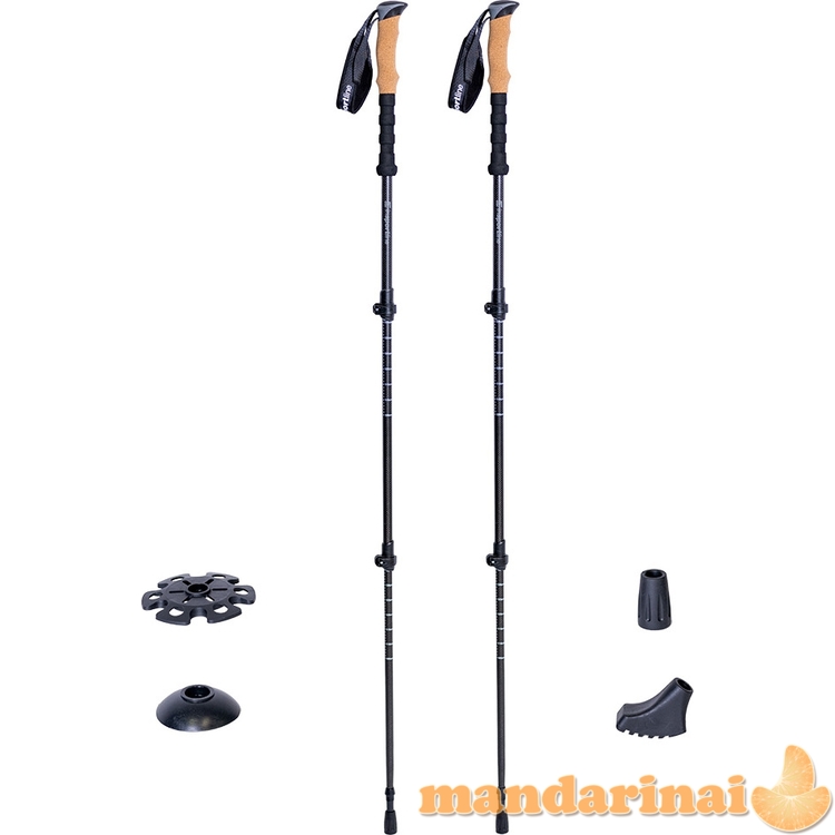 3-Piece Carbon Trekking Poles inSPORTline Portello