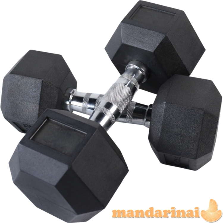 &Scaron;e&scaron;iakampiai hanteliai inSPORTline Hexclusive 6 kg