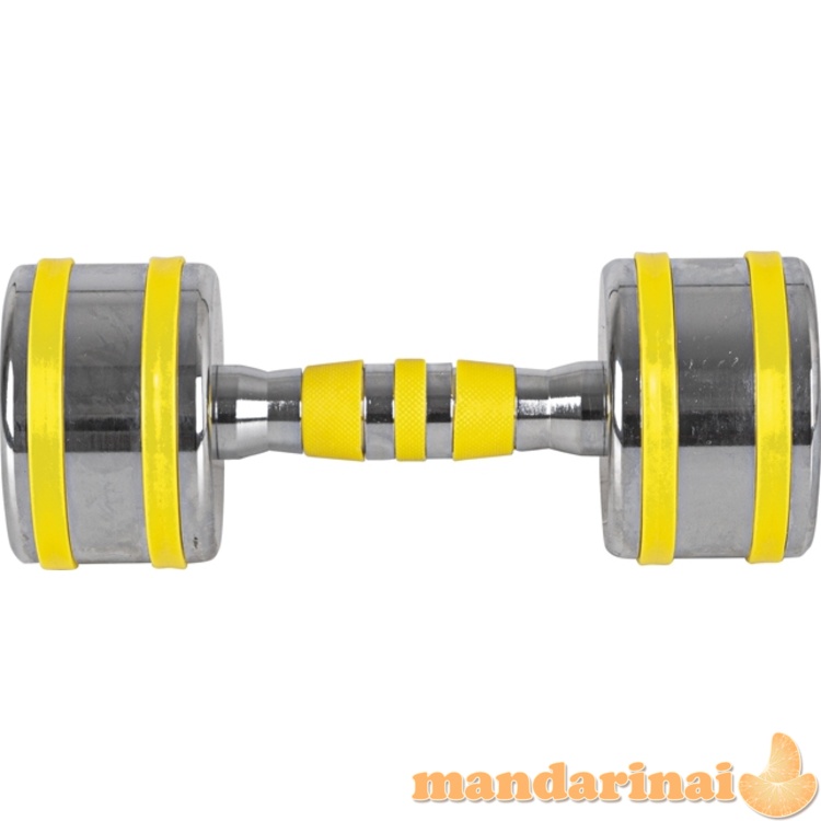 Chromuotas hantelis inSPORTline Yellsteel 8 kg