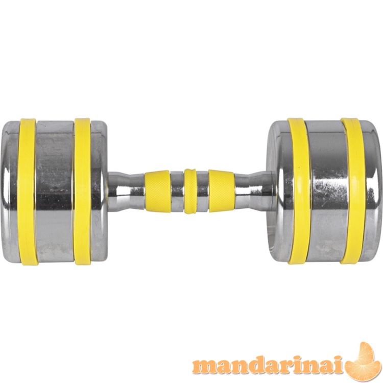 Chromuotas hantelis inSPORTline Yellsteel 9 kg
