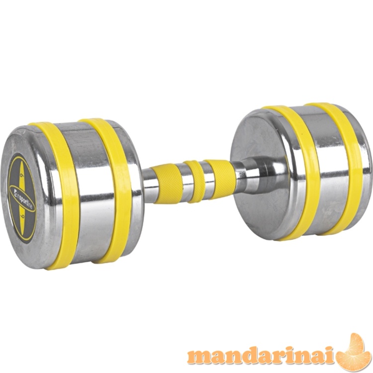 Chromuotas hantelis inSPORTline Yellsteel 9 kg
