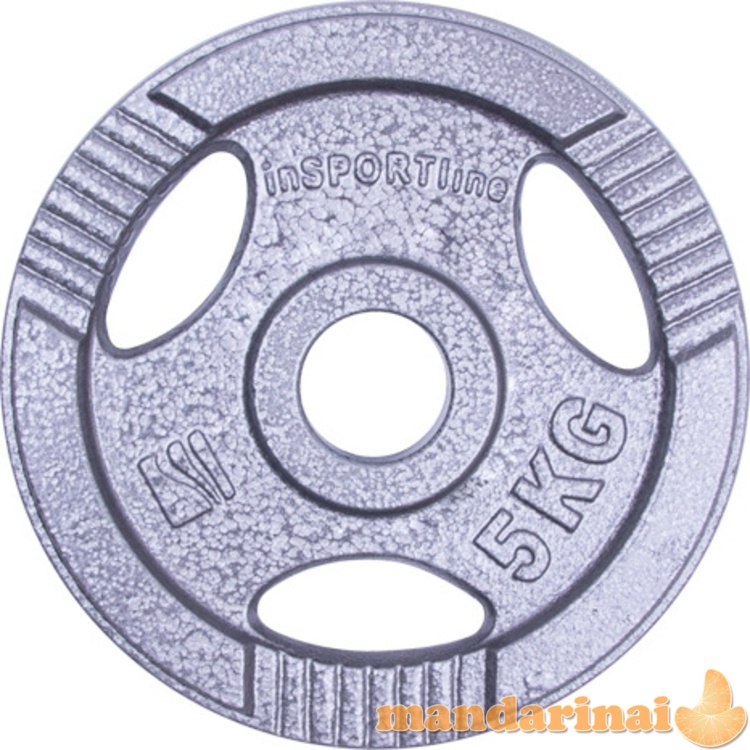 Plieninis svoris rankų treniruokliui 30 mm inSPORTline Hamerton 5 kg
