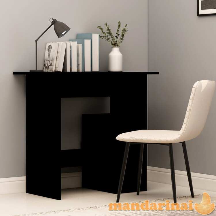 Rašomasis stalas, juodos spalvos, 80x45x74cm, mdp
