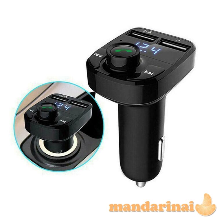 FM moduliatorius su BLUETOOTH ir krovikliu telefonui
