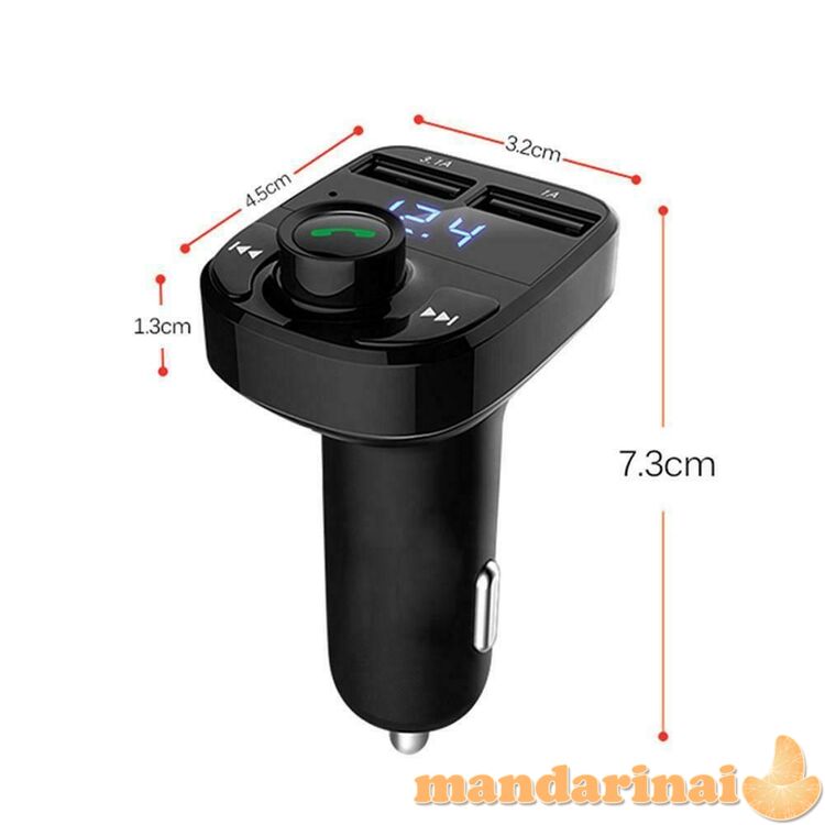 FM moduliatorius su BLUETOOTH ir krovikliu telefonui