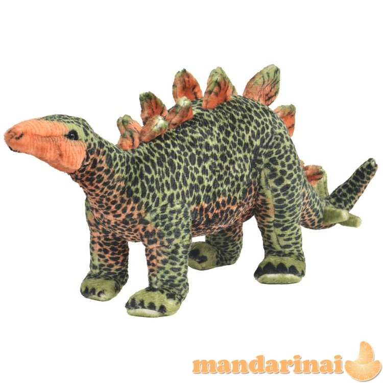 Stov. pliuš. žaislas dinoz. stegozauras, žal. ir oran. sp., xxl