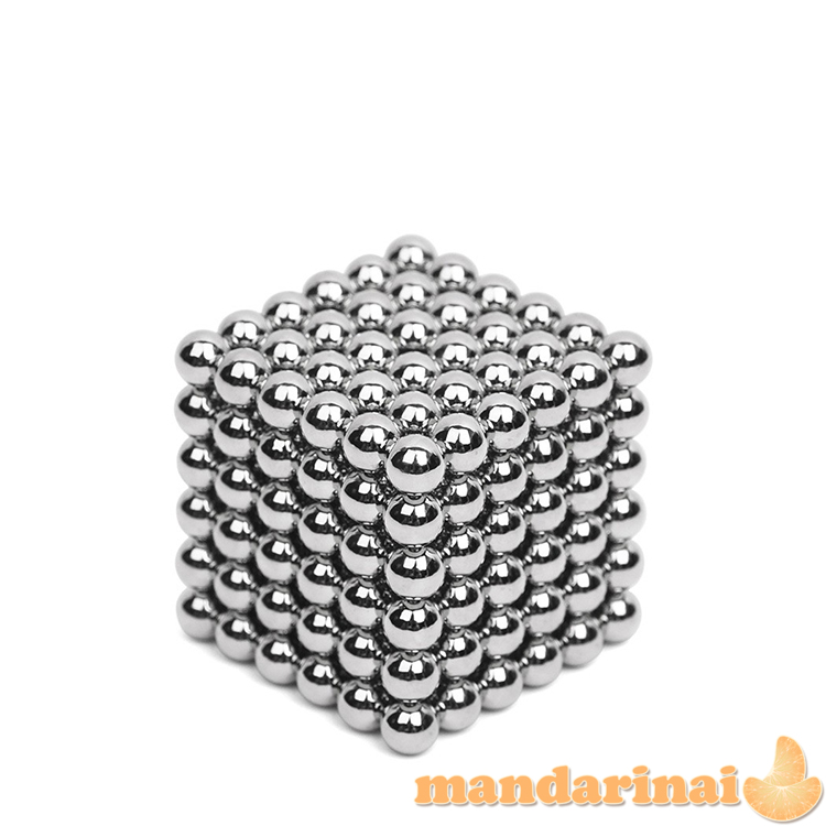 Magnetiniai 5mm. rutuliukai dėlionė žaidimas 216vnt. BE DĖŽUTĖS