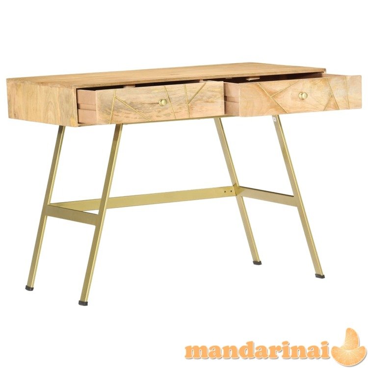 Rašomasis stalas su stalčiais, 100x55x75cm, mango masyvas