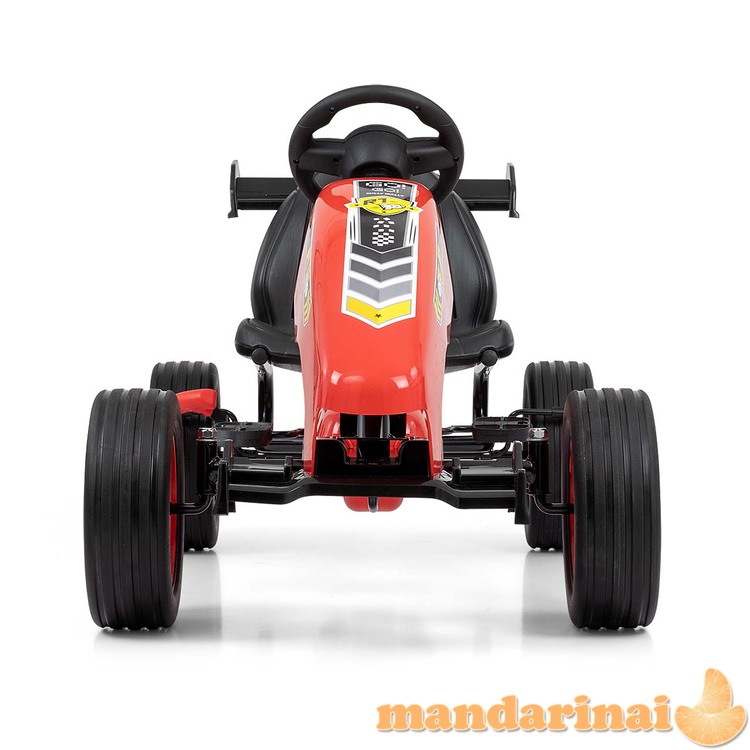 Gokartas su pedalaisraudonas 