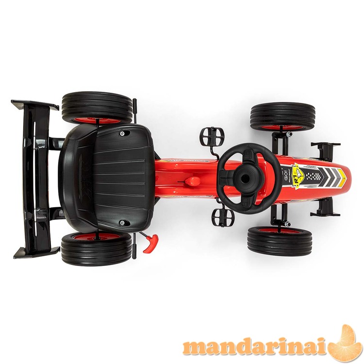 Gokartas su pedalaisraudonas 