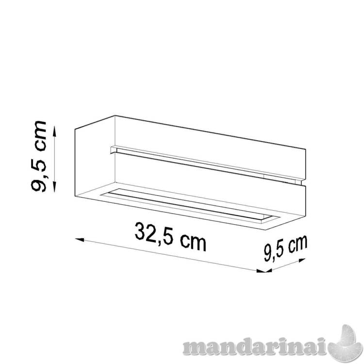 Sieninis šviestuvas keramika vega linija 7