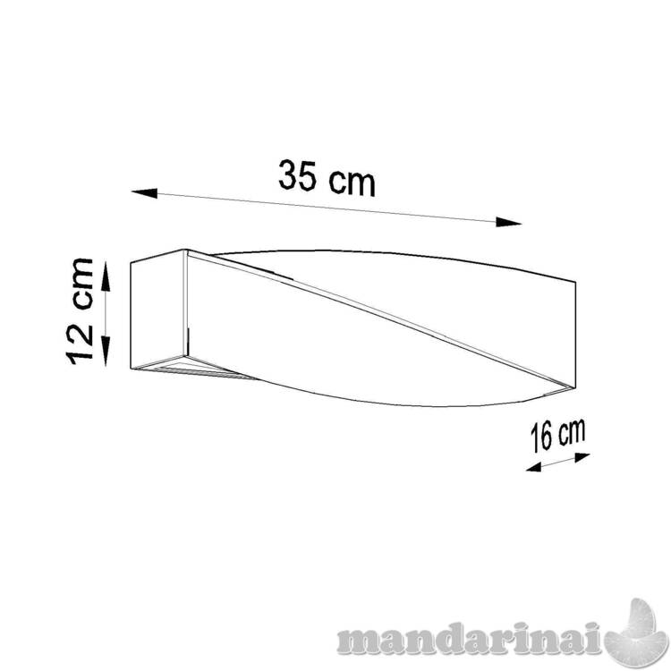 Sieninis šviestuvas keramika sigma mini