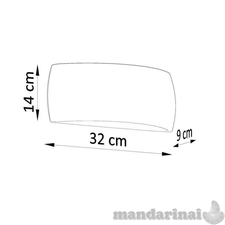 Sieninis šviestuvas keramika ponijus juodas