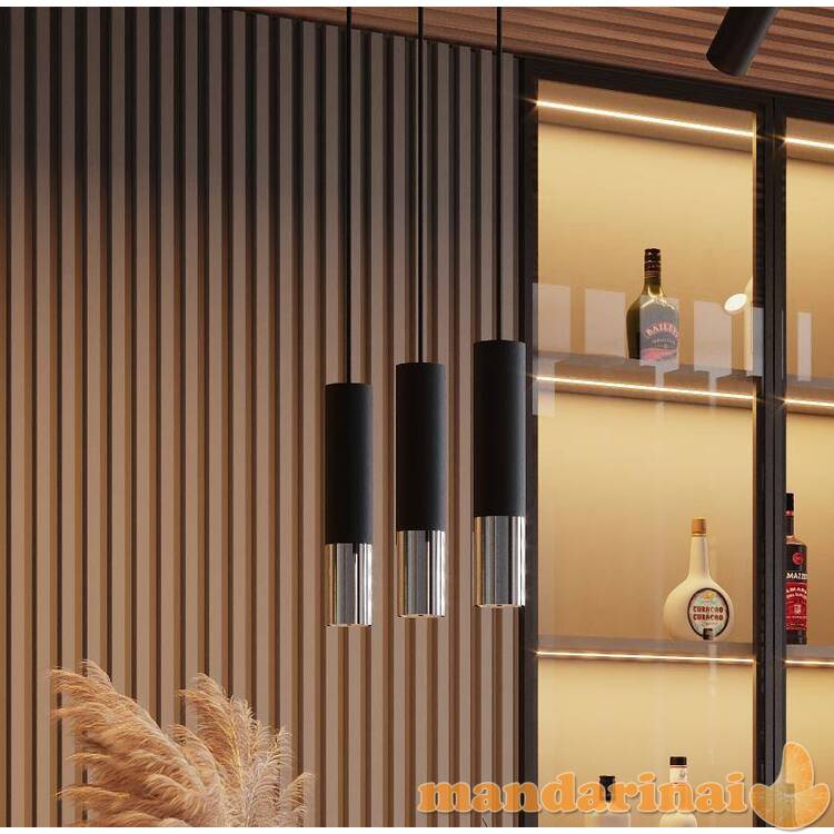 Sieninė lemputė Loopez Black/Chrome 7